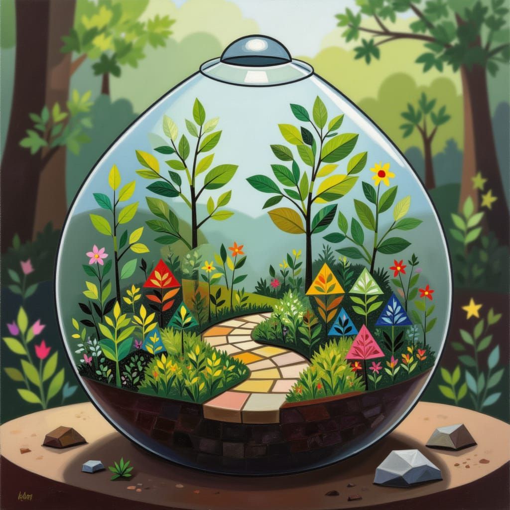 <lora:PYRAMID FLORA:1.0> Terrarium