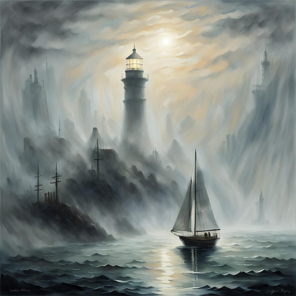 Foggy sea  by @Mangochango