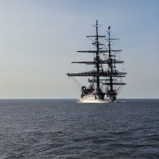 Galleon Sailing through the danish strait