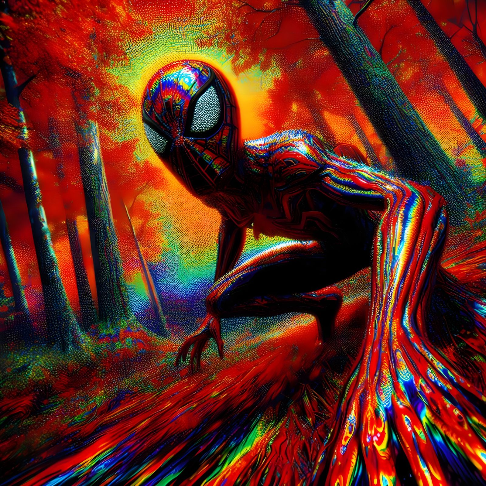 Spider-Man in the Woods