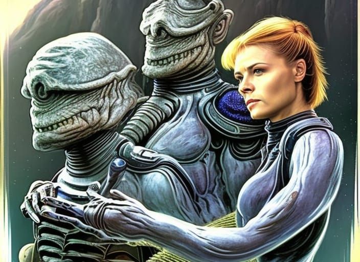 Amanda Tapping and David Hewlett as Colonel Samantha Carter ...