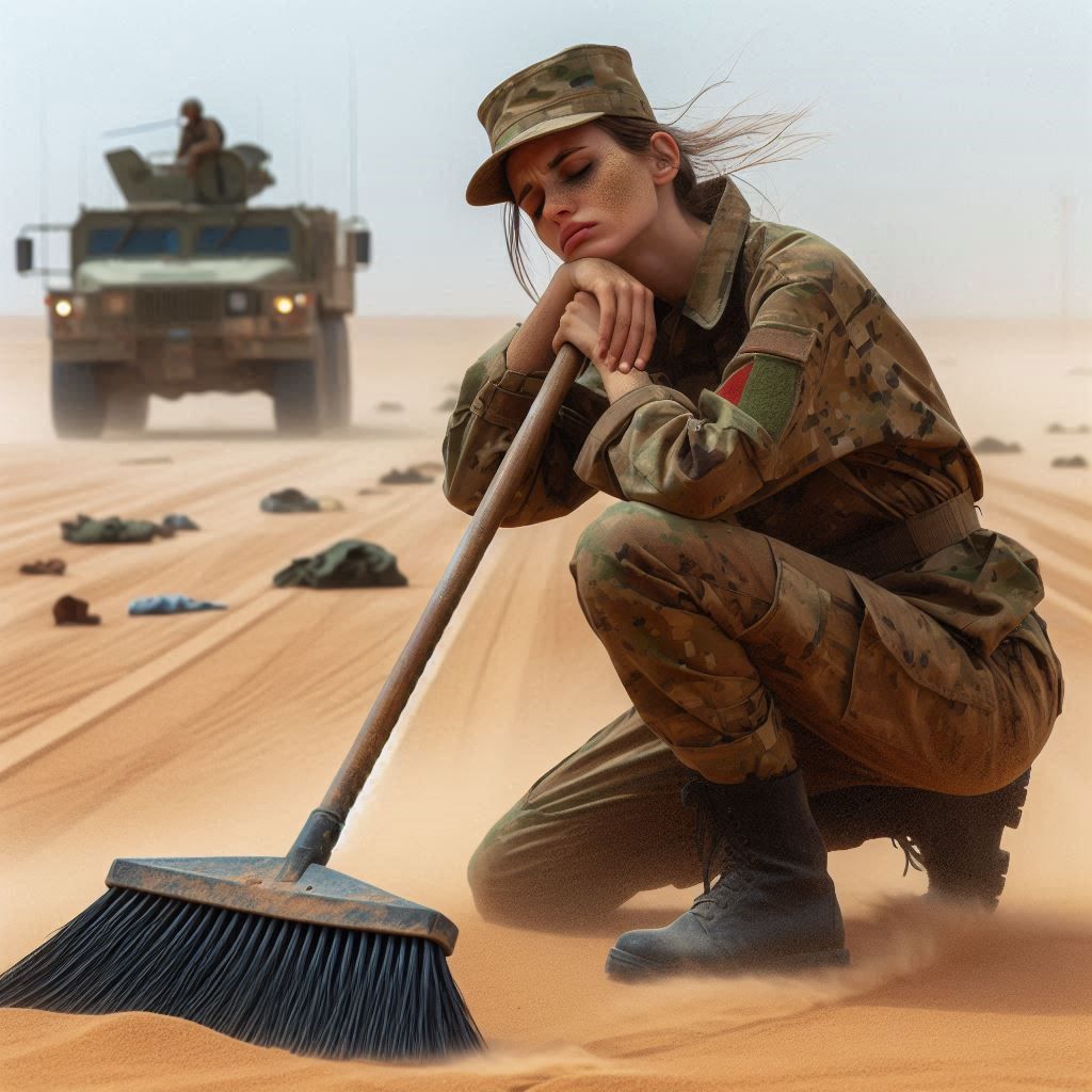 Fighting the sandstorm with a broom - Algerian Air Force (3)