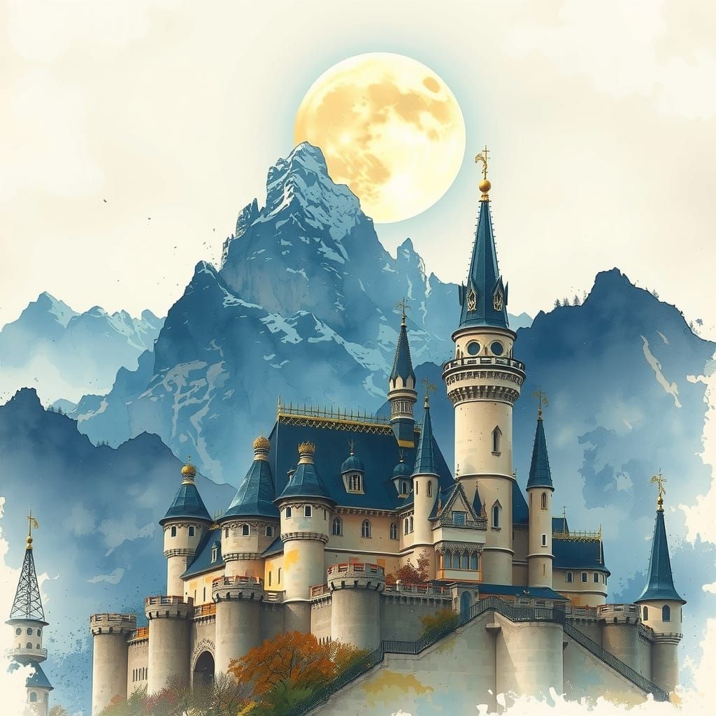 The Castle in the Moonlight