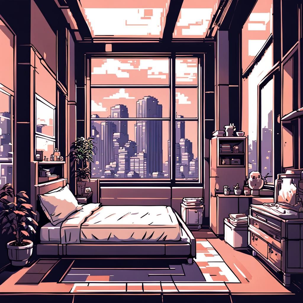 8 bit pixel bedroom - Baby Room? - AI Generated Artwork - NightCafe Creator