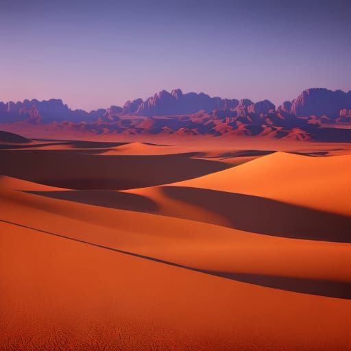 sunrise over desert