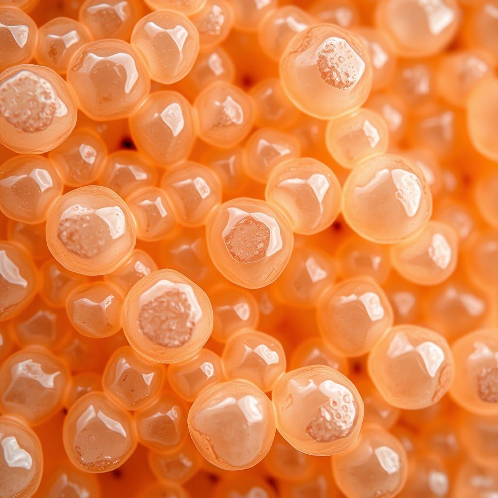 Ultra-Macro Image of Human Hair Cells