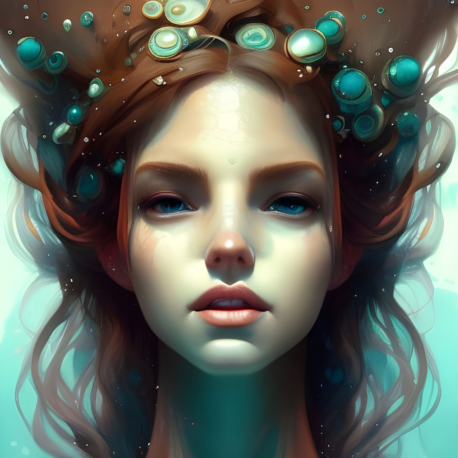 Under water princess - AI Generated Artwork - NightCafe Creator