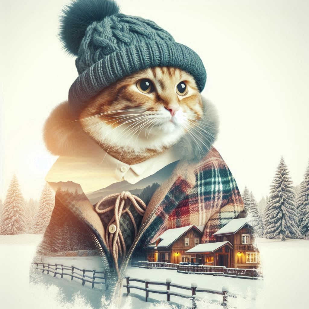 double exposure beautiful fantasy DALL-E 3 portrait landscape..