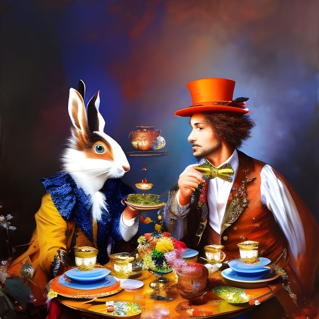 The Mad Hatter's Party  by @Mistykal