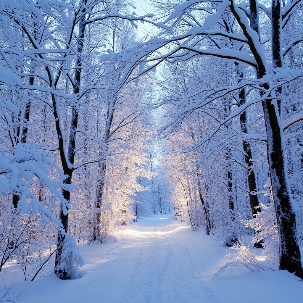 Let's dive into the magic of winter, like discovering a new world covered in a layer of white and shiny ...  by @R