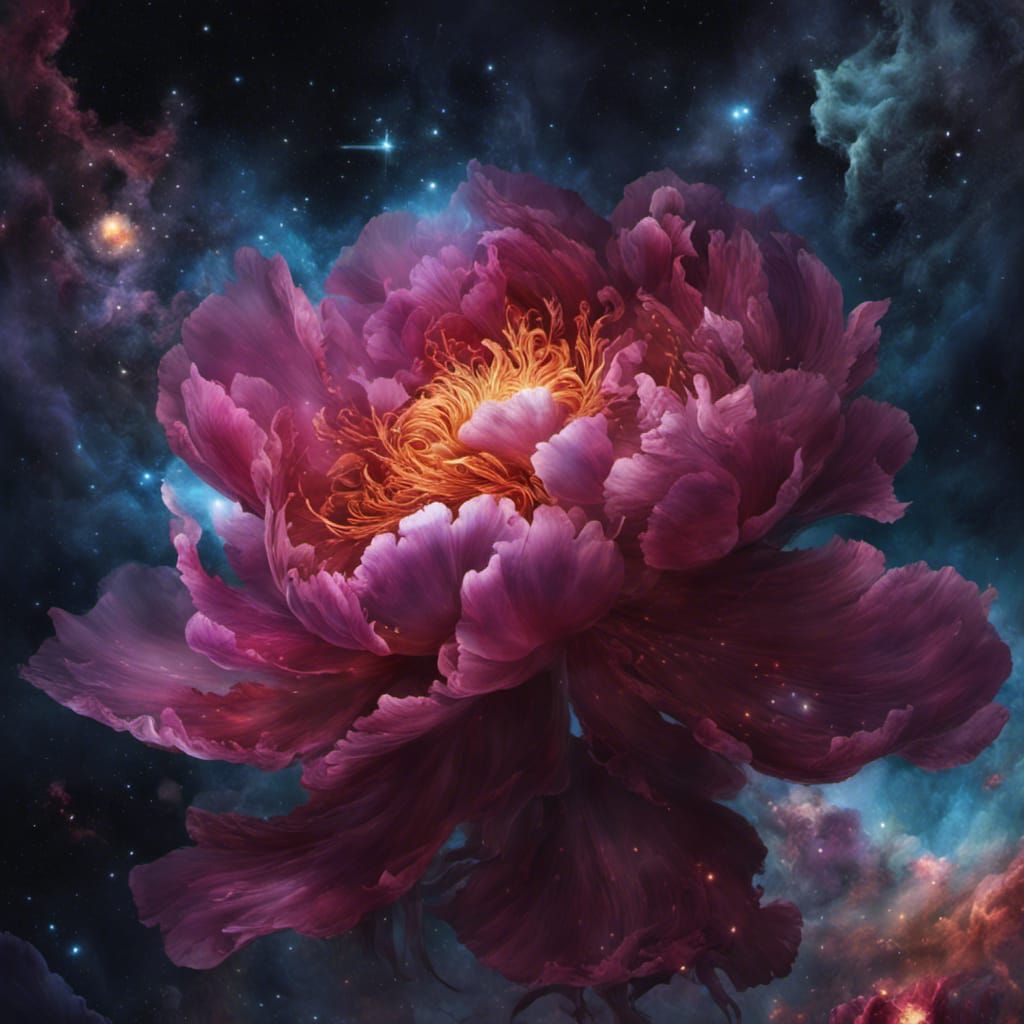 Peony Nebula  by @Marjon