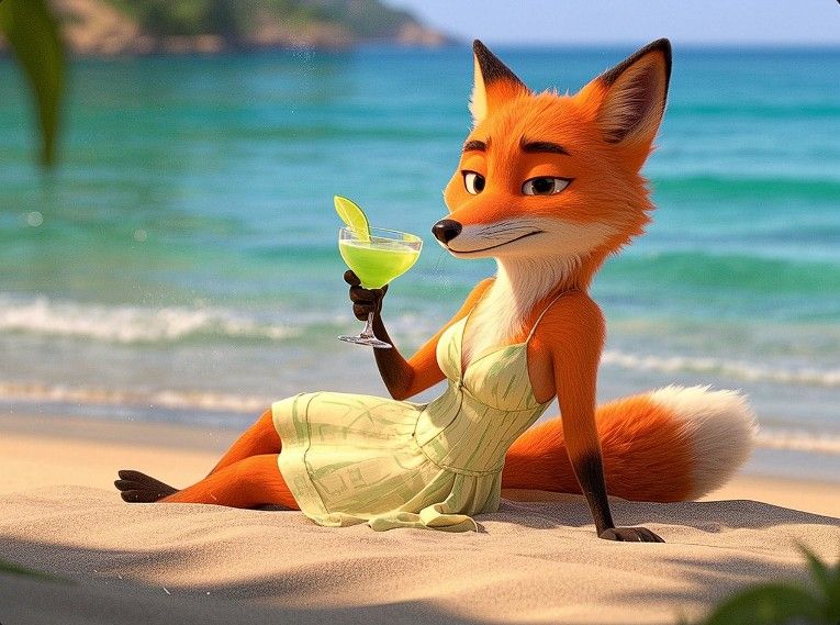 7/4/2025-Quest Relaxing Fox Entry 3 Art By Archangel Tara