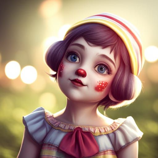 CUTE LITTLE CLOWN  by @Nicosima 