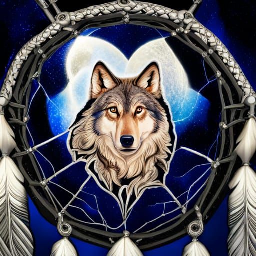 Spirit Of The Wolf - Ai Generated Artwork - Nightcafe Creator