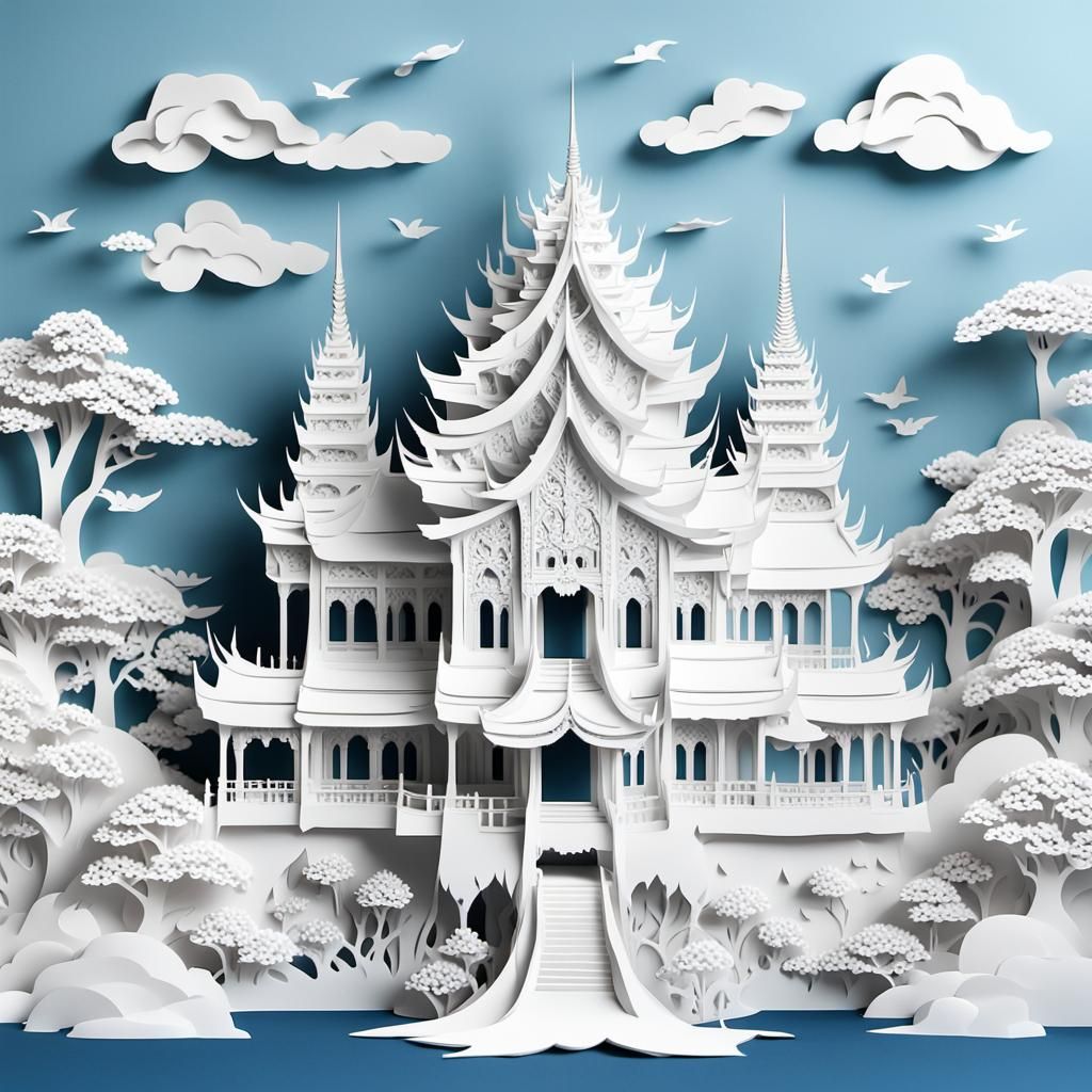 Wat Rong Khun Temple in Thailand  by @PhrozenExodus