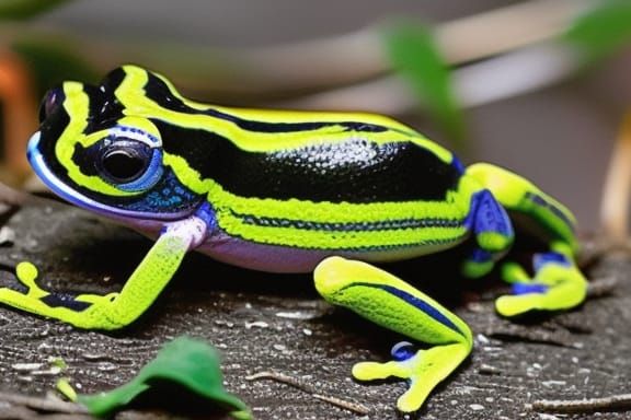 Phantasmal Poison Frog(Epipedobates tricolor) - AI Generated Artwork