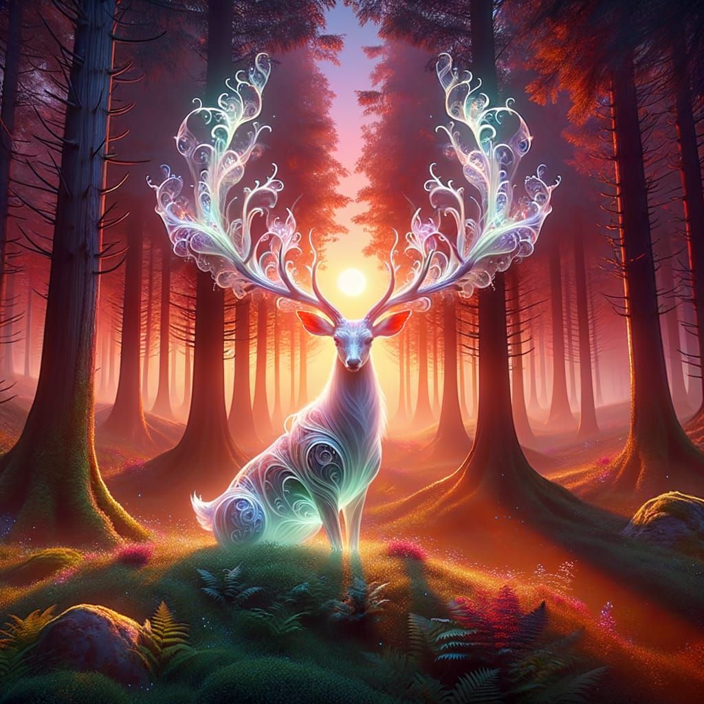 
Mystical deer 