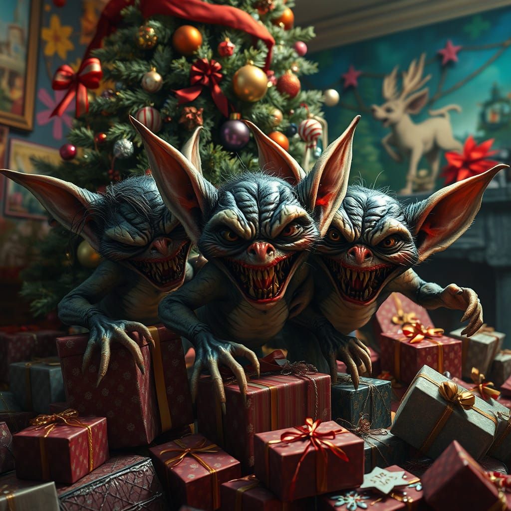 Gremlins de Noël  by @Sophie