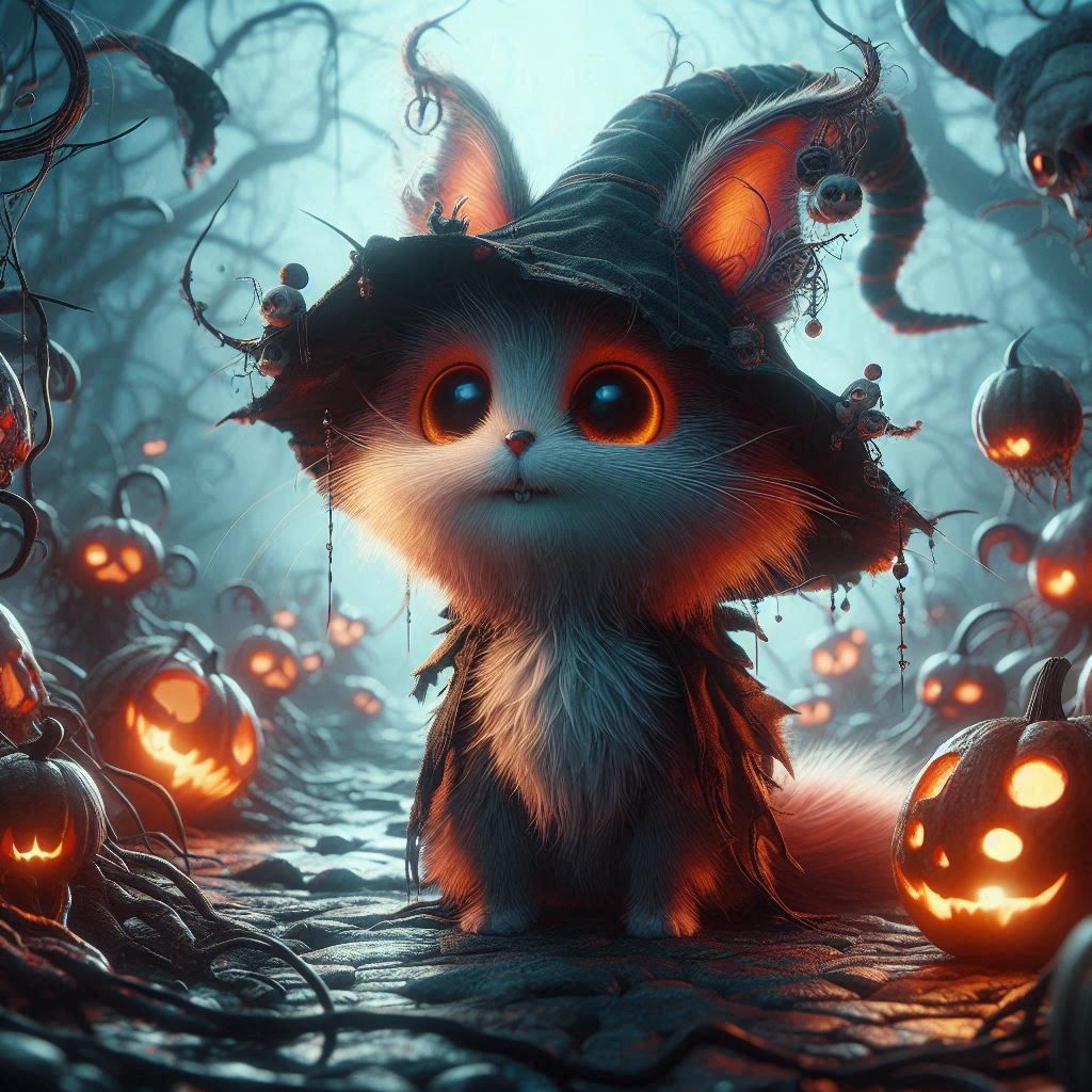 adorable fairy-tale fantasy creature portrait..