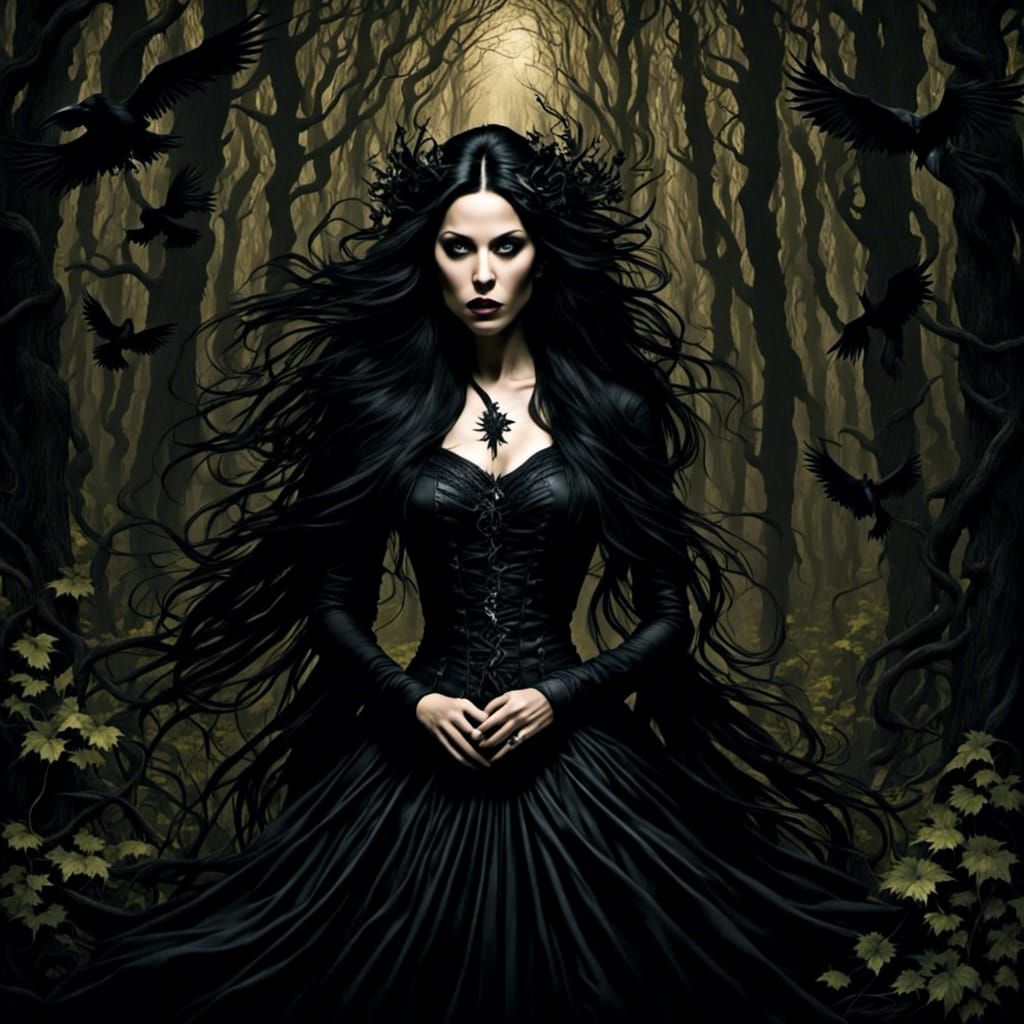  <lora:Quoth the raven:1.0> Whispers in the dark