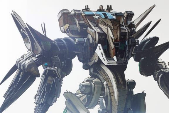 Mecha Tree Biopunk Concept Art Sketch Horizon Zero Dawn Gundam