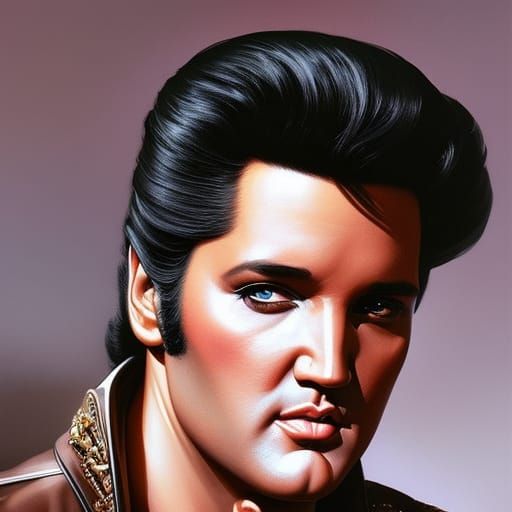 Elvis Presley - AI Generated Artwork - NightCafe Creator