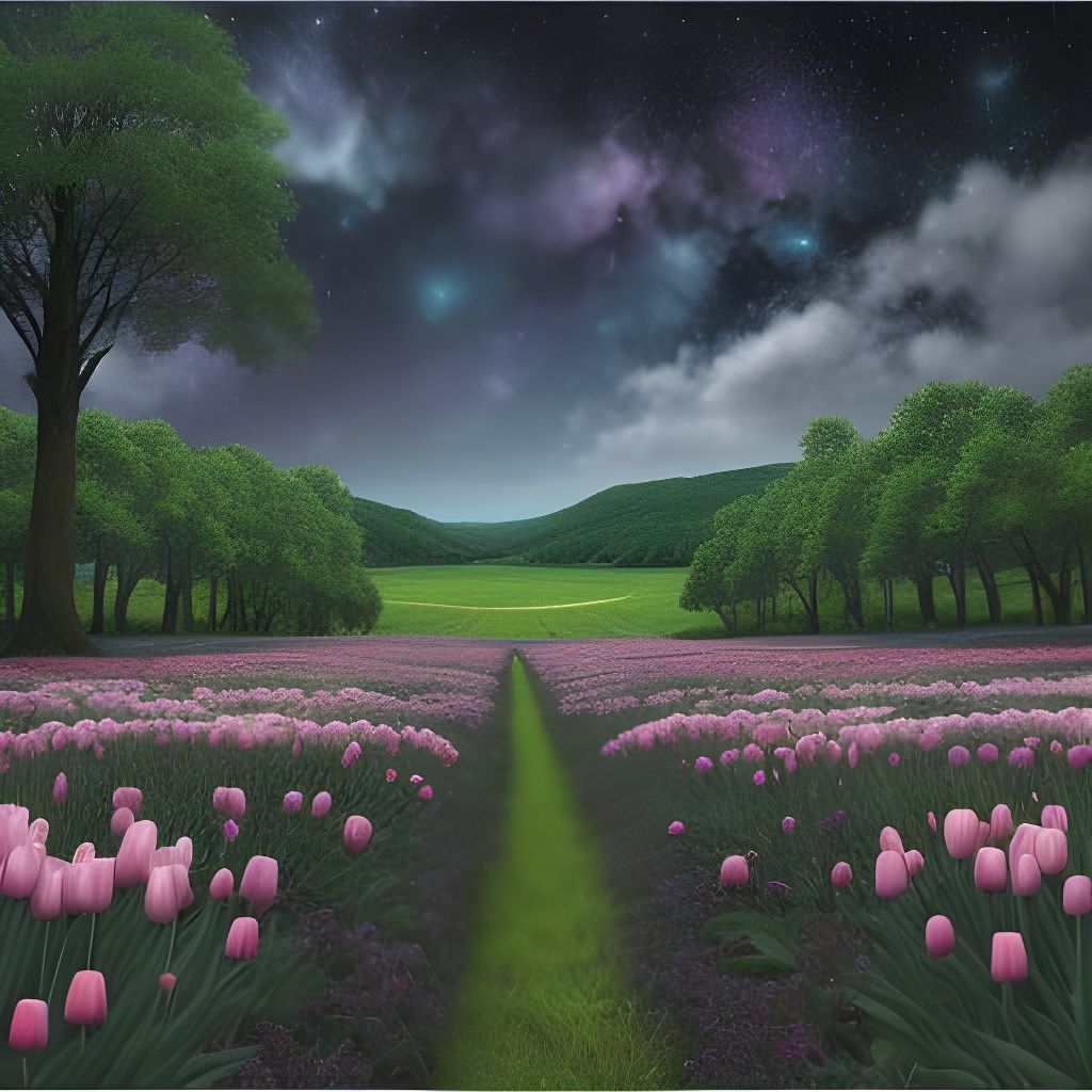 Cosmic Forest in Mysterious Fog