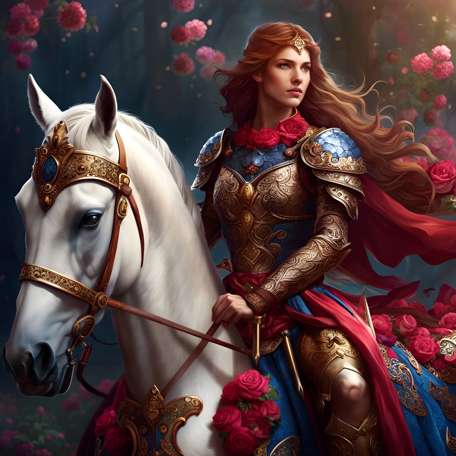 Medieval warrioress - AI Generated Artwork - NightCafe Creator