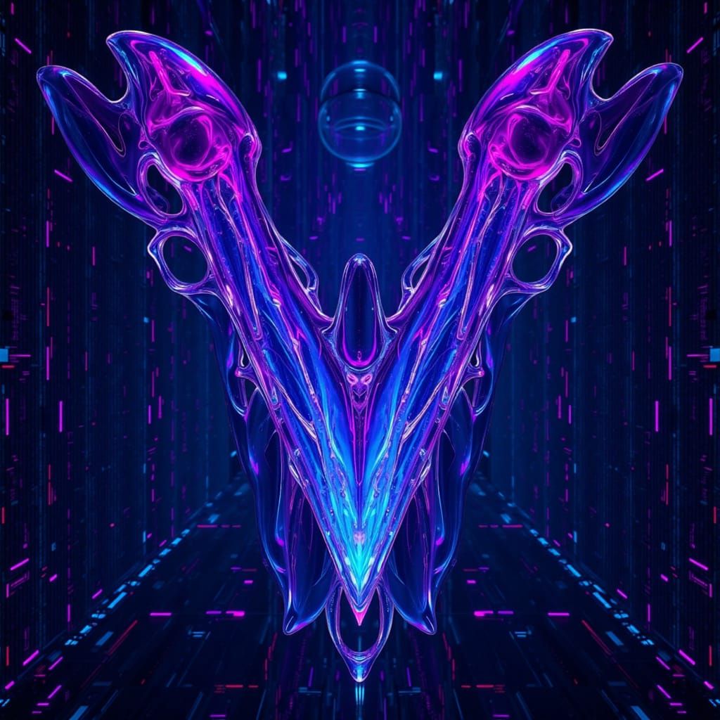 <lora:VisceraNode:1.0> the "VisceraNode" logo large enough to fit the center.