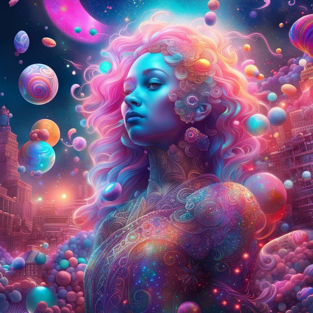Holographic glitter candy Epic cinematic brilliant stunning ...