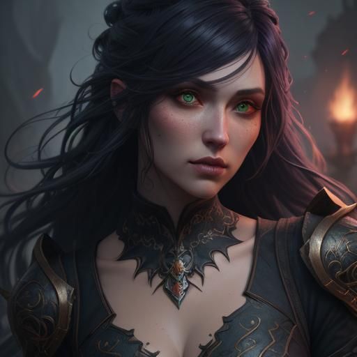 A girl with hair