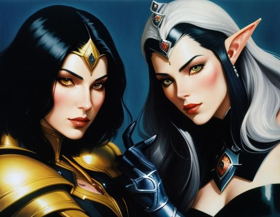 half-elf sorceror :: fully clothed, armor {mahasarpa setting...