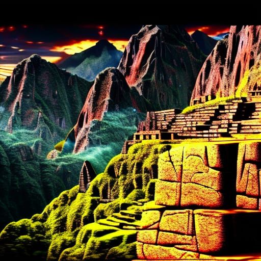 The hills of Machu Picchu 1