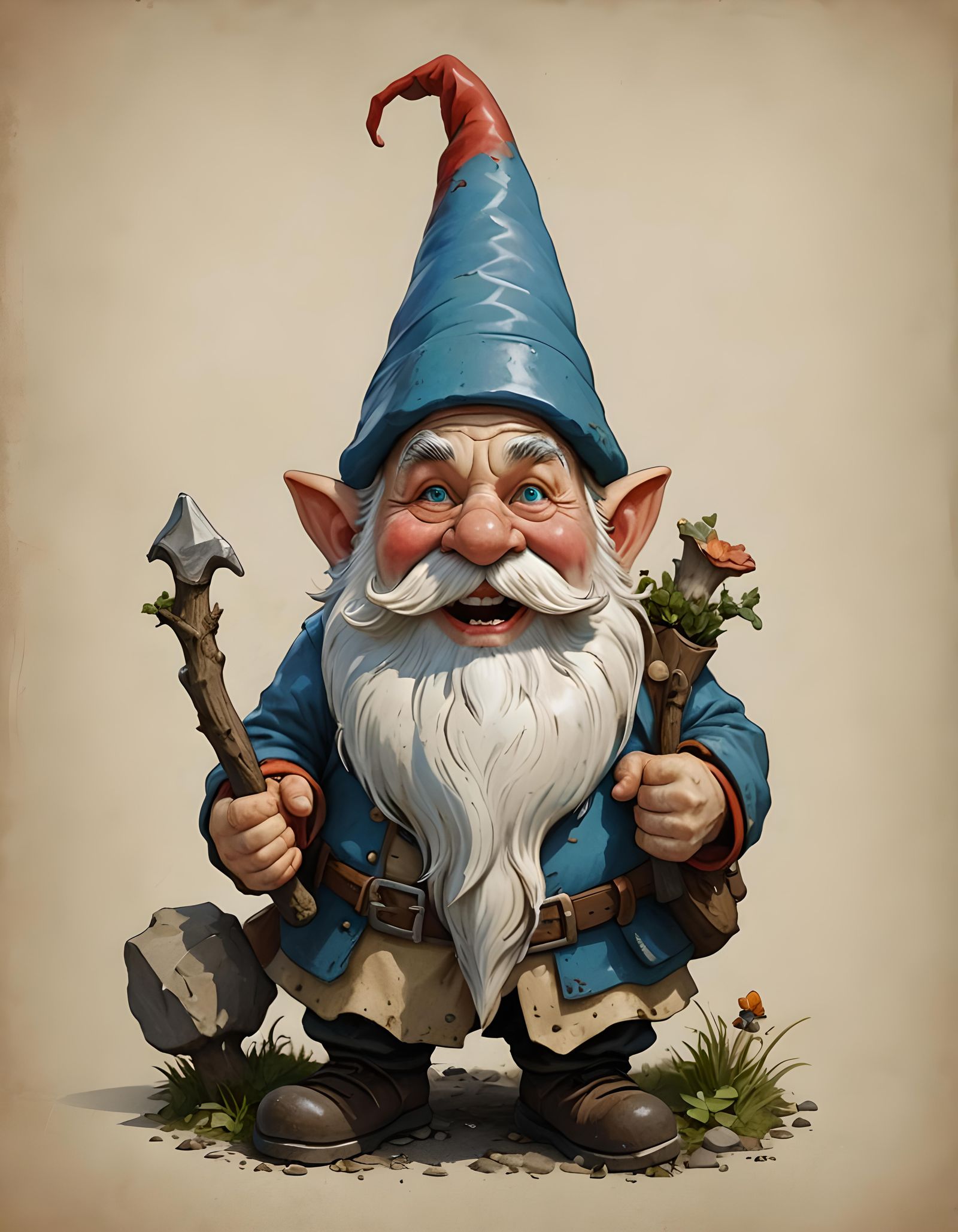 Funny Gnome Generated by AI