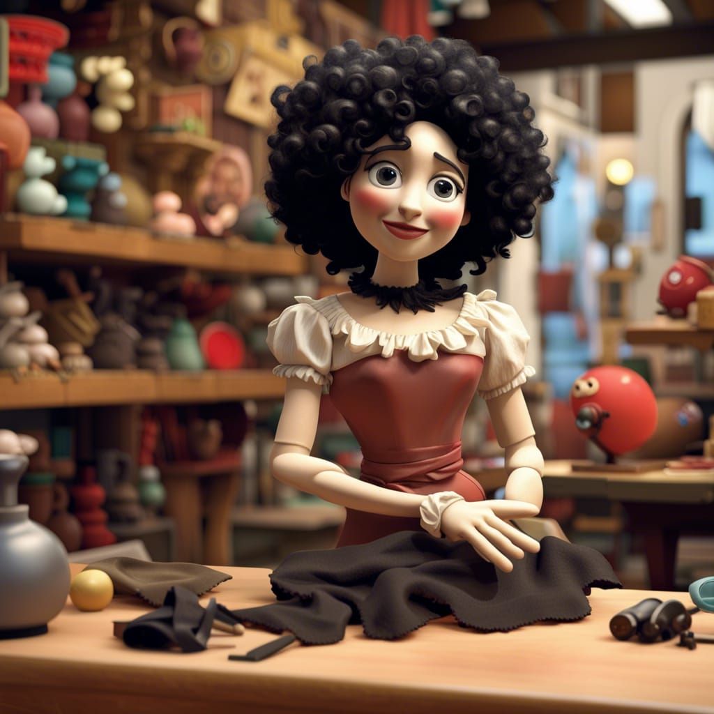 Toy shop attendant  by @Rebecca Eriksson