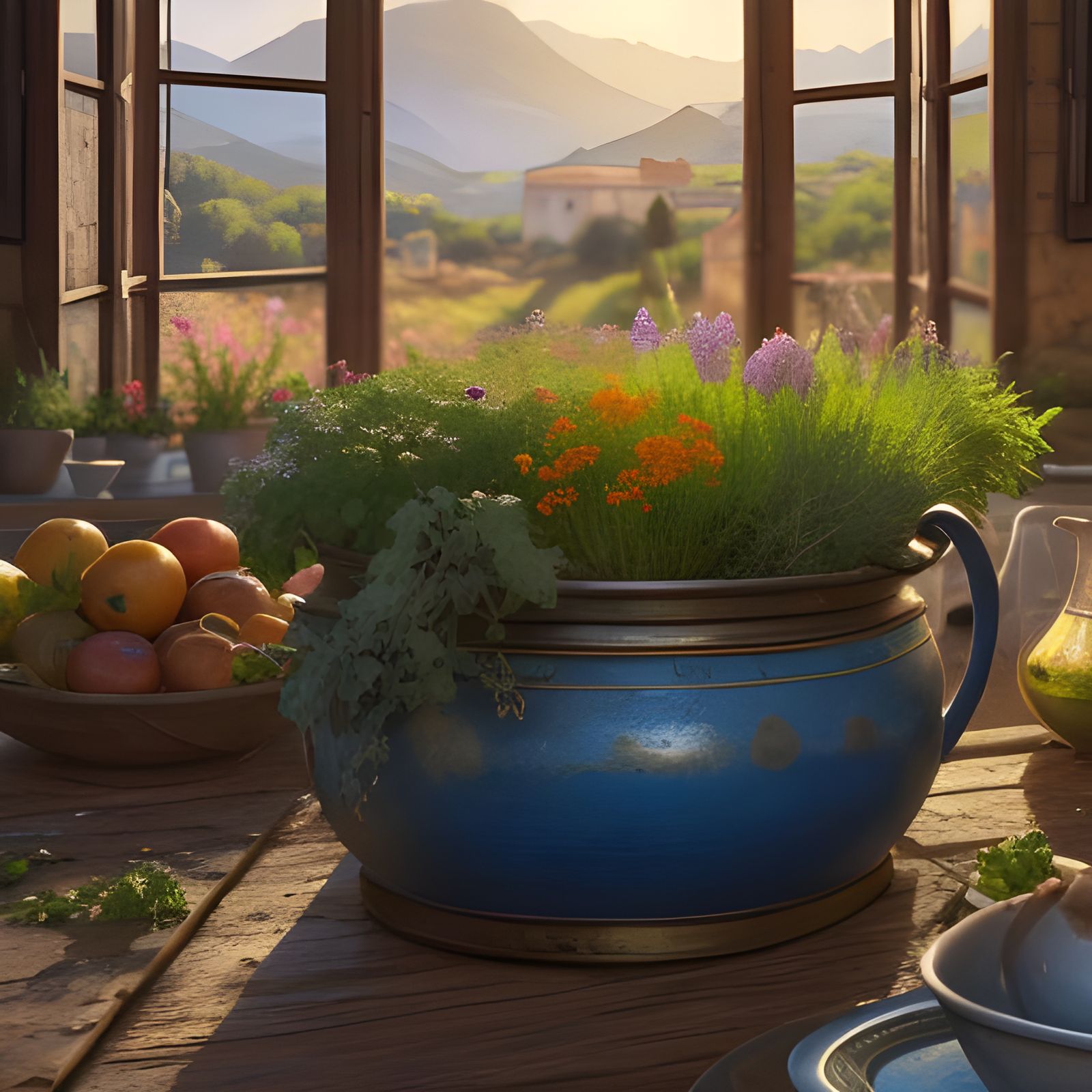 Close-up of herbs
