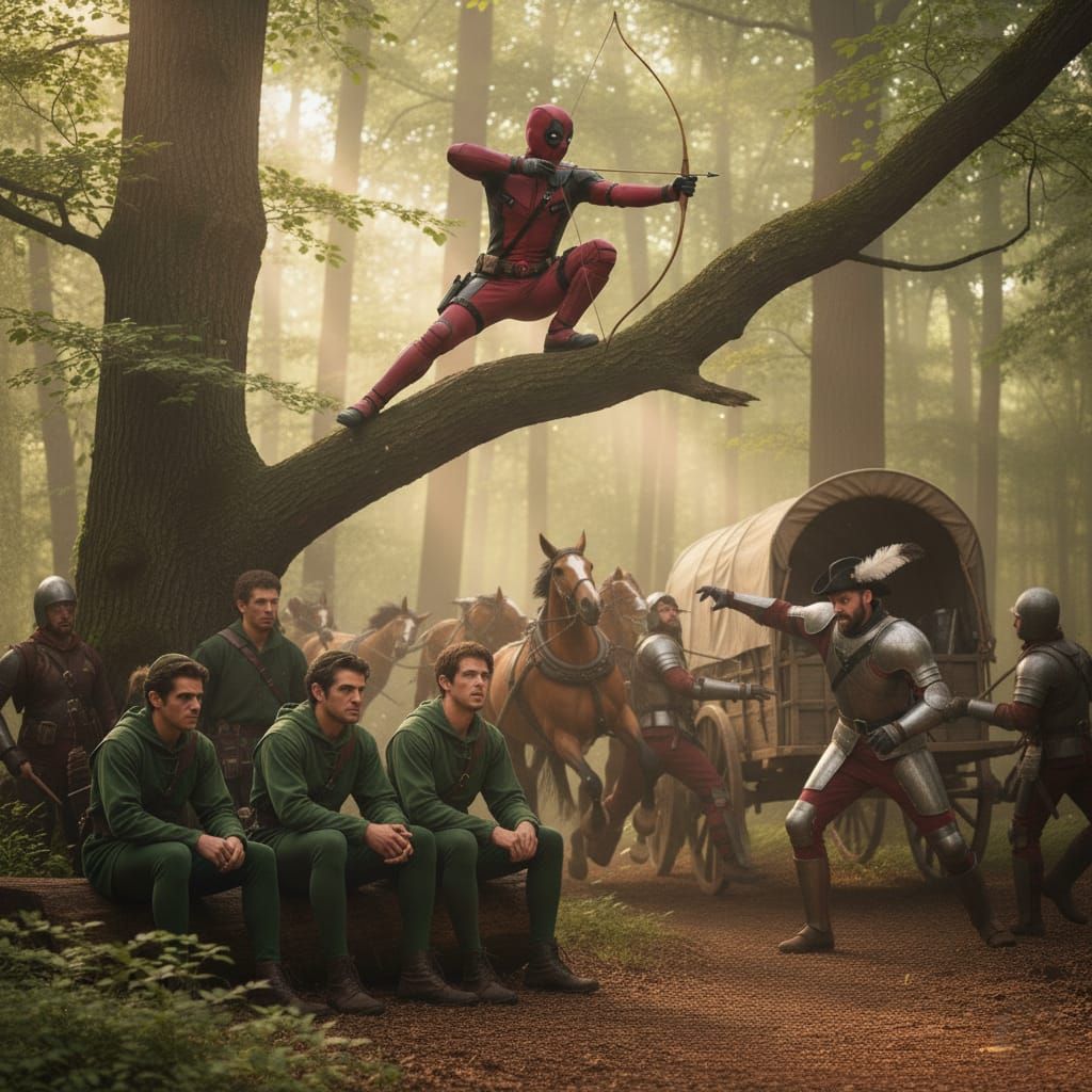 Deadpool saves the "Merry Men" again