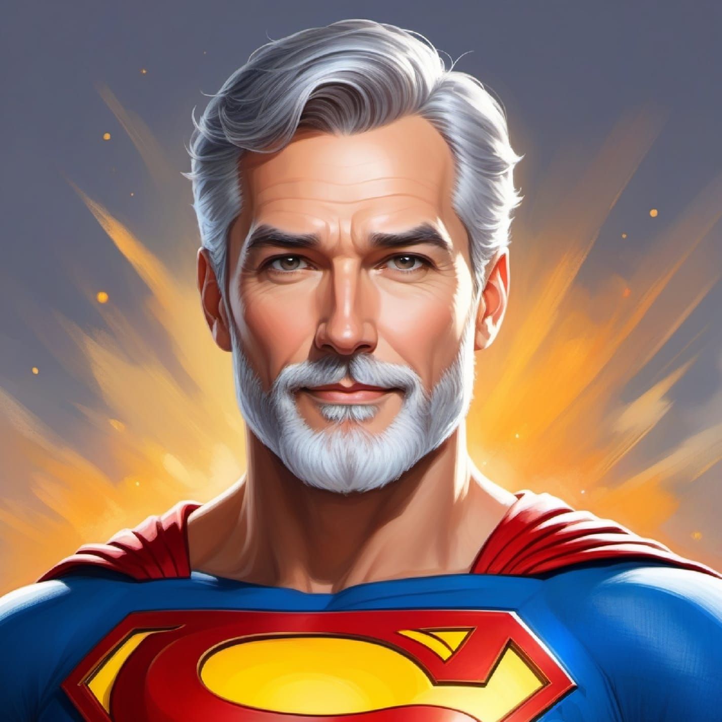 Silver-haired Superman