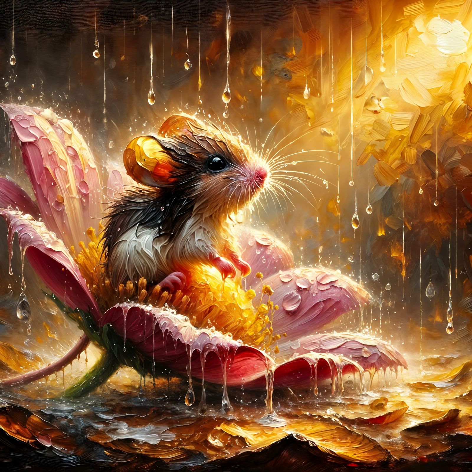 soaked mouse