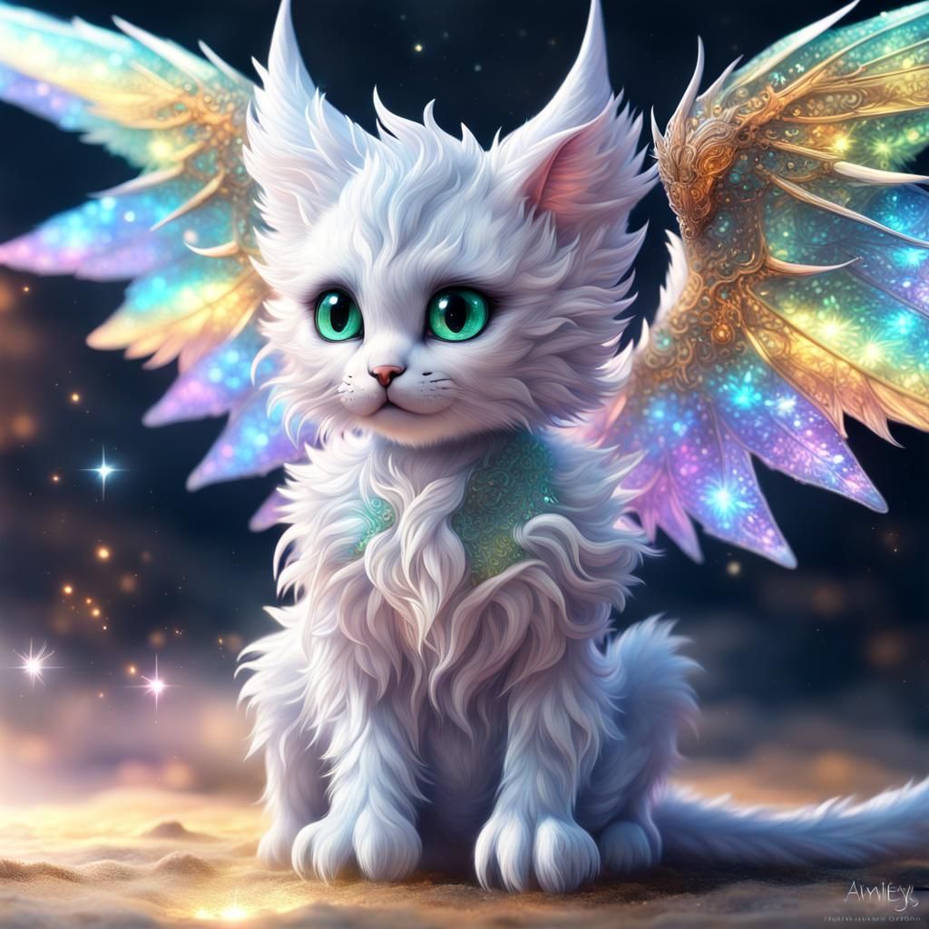 Kitten Dragon - AI Generated Artwork - NightCafe Creator