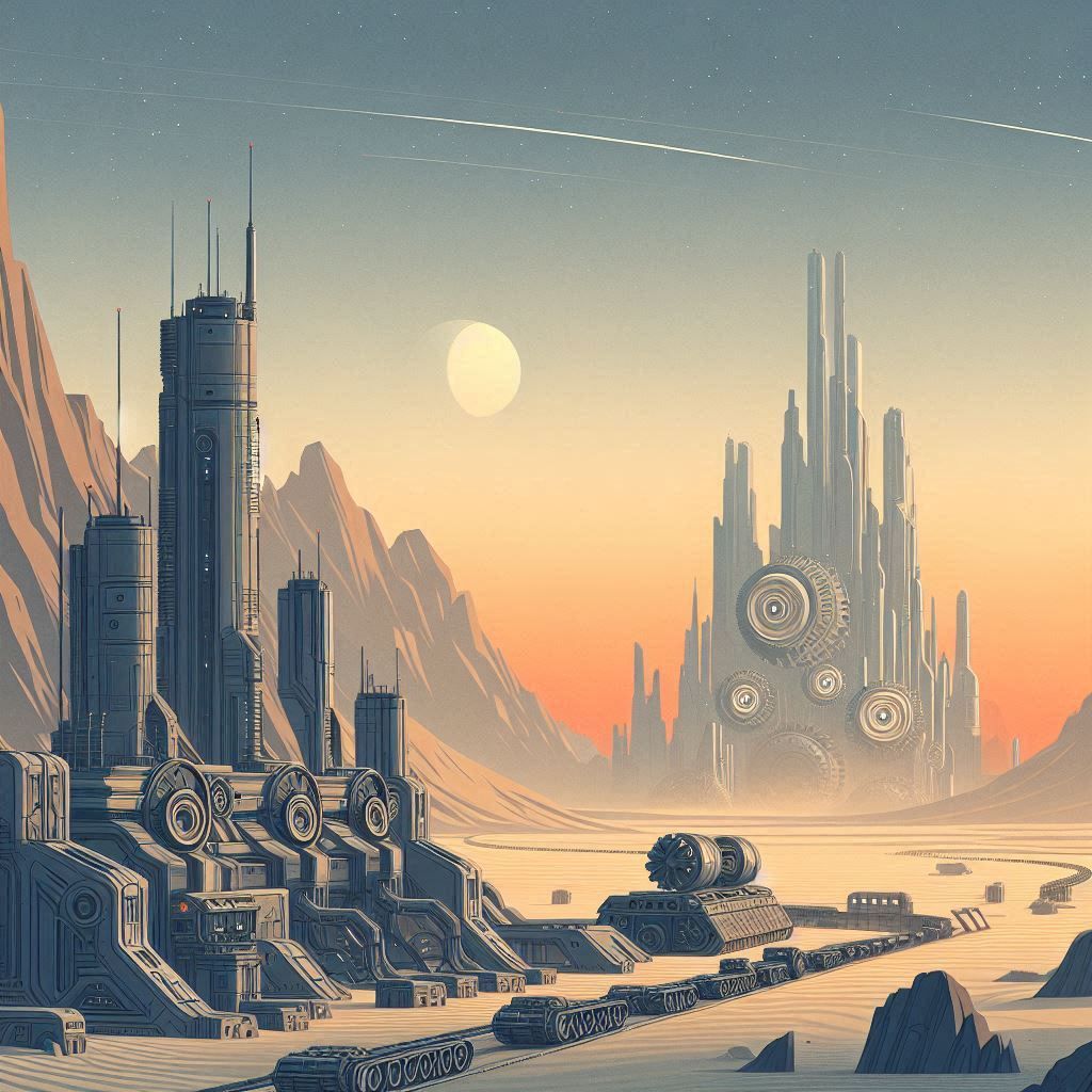 Futuristic landscape