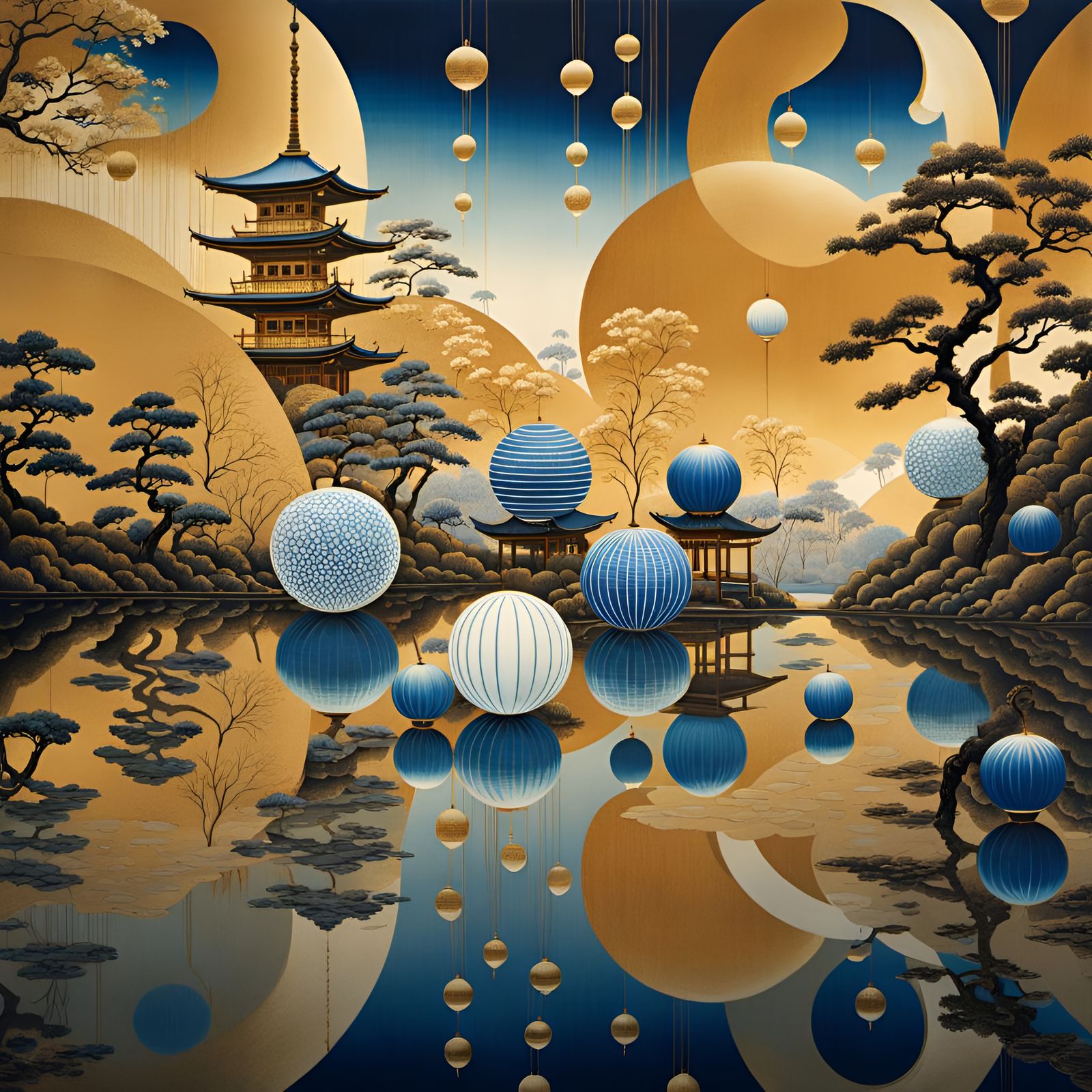 Blue Spheres Cult  by @Charlotte Proust