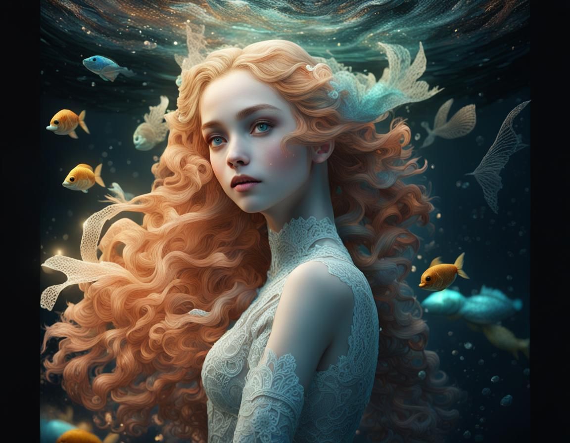 In the magical deep waters