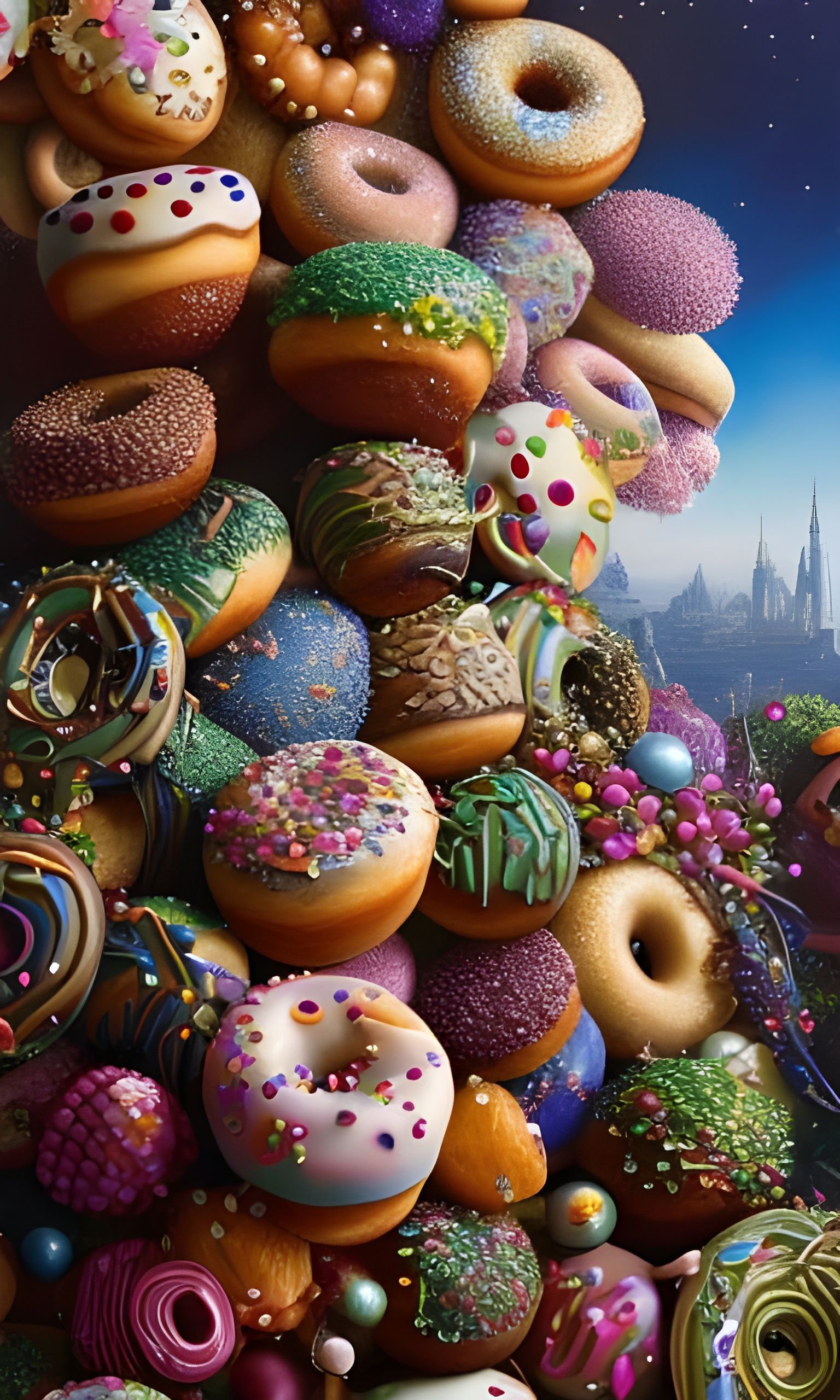 Cloudy with a chance of Doughnuts   by @2NSanity