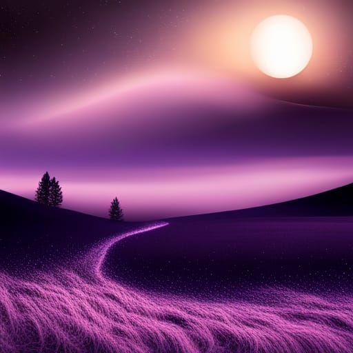 Beautiful starry night in a dark purple sky, beautiful const...