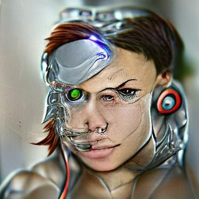 female cyborg 9