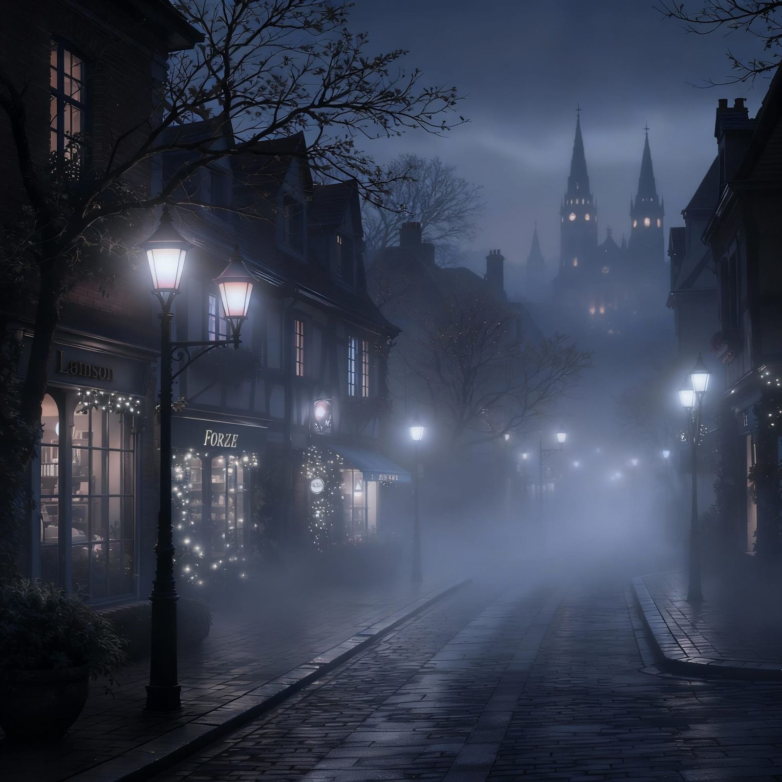 Foggy night in Brussels  by @Jupeter