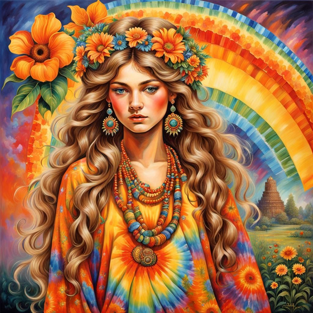 1960's Hippie Counter-Queen  by @PS