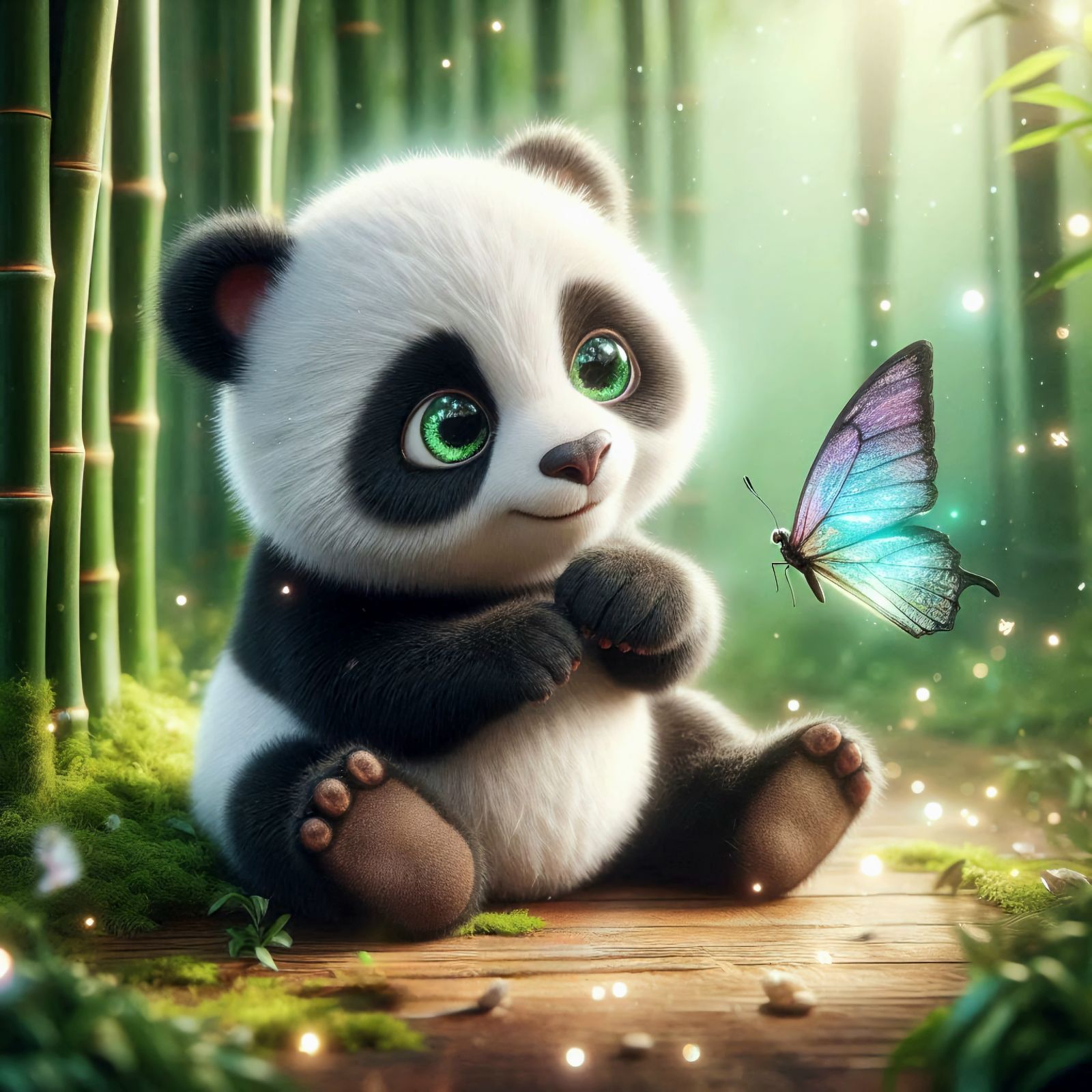 Panda cub   by @Nathalie 