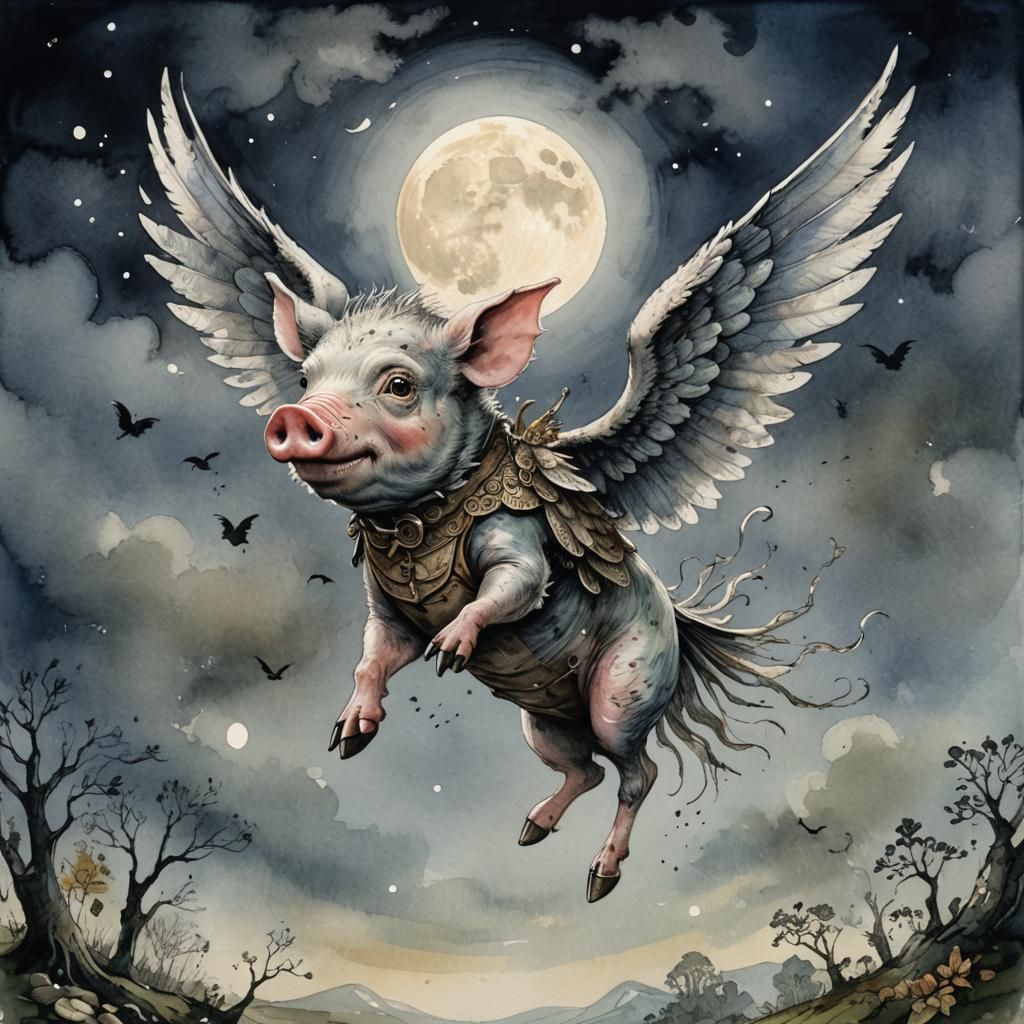 When Pigs Fly  by @Pigfarmer Jr